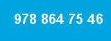 978 864 75 46 978 864 75 46
